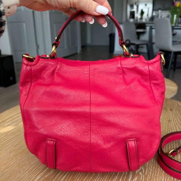 Coach Pink Leather Crossbody Bag Gold Hardware - Picture 3 of 15